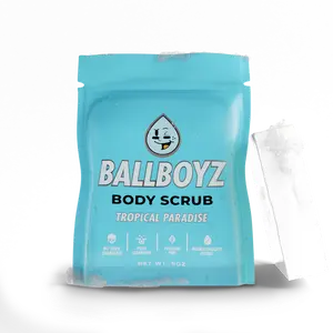 Ballboyz BODY SCRUB for Teen Athletes – Natural Deep Clean for Sweat & Breakouts – Gentle Acne Exfoliant for Sensitive Skin Antibacterial