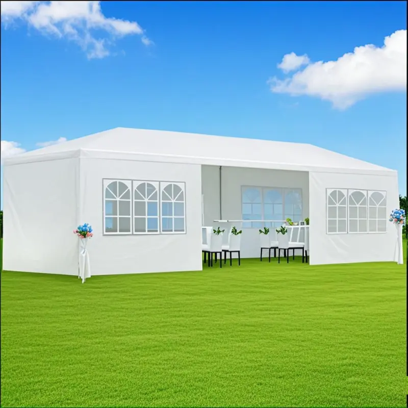 【Bellemave】10x20/10x30' Outdoor Garden Gazebo Wedding Party Tent Canopy Marquee with 8 Removable  Sidewalls