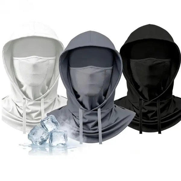 3 in 1 Balaclava Ski Mask, Motorcycle Summer Thin Cooling UV Protection Neck Gaiter for Men/Women,Sun Hood UV Protector Cycling,Perfect for Cycling Fishing,Best Gift for Men Women Boy Girl