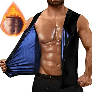 Men's Compression Vest Shaping Sports Vest Sauna Vest with Zipper-All Season Wear
