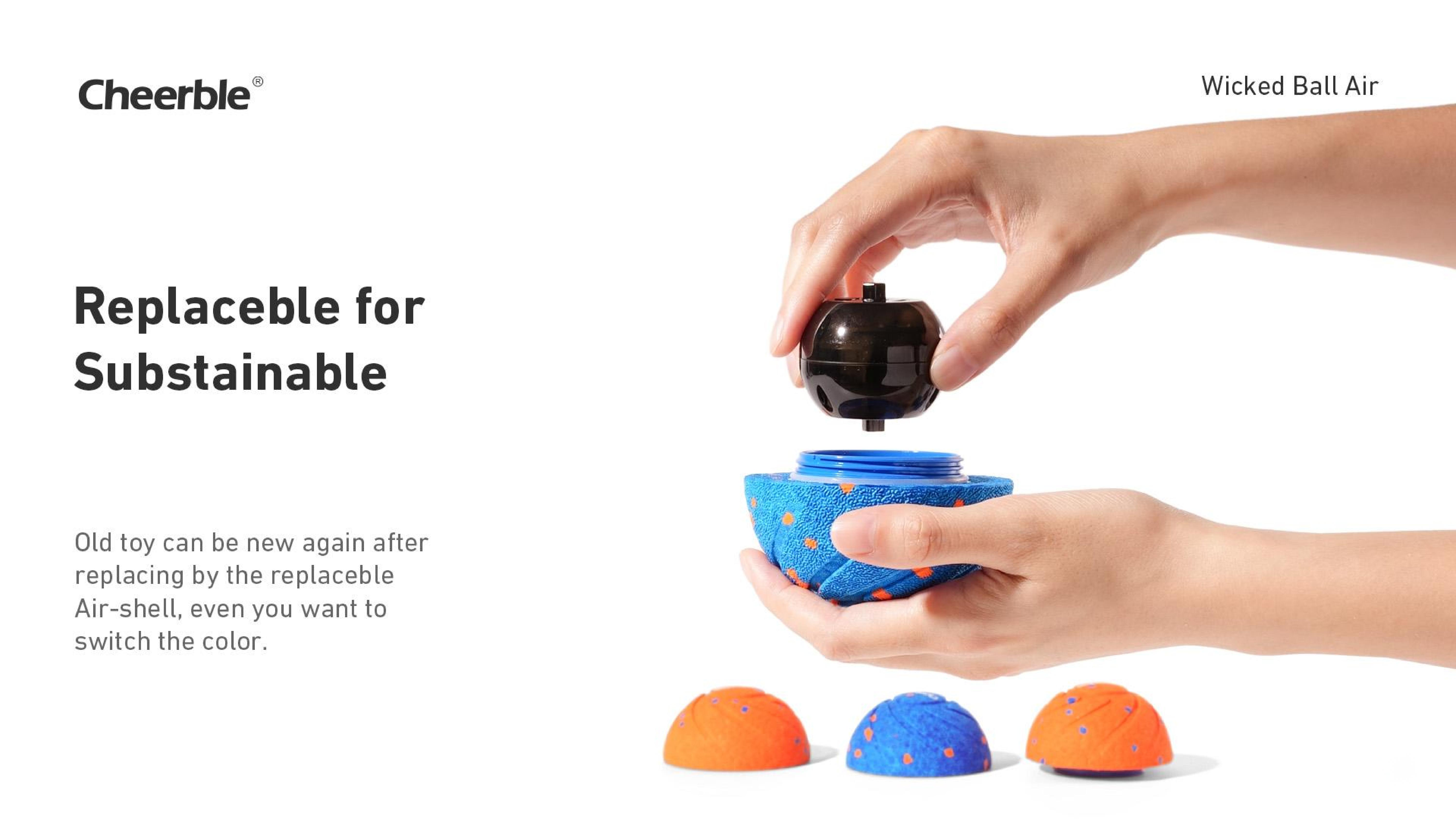 Cheerble Smart Interactive Dog Toy, Automatic Motion for Boredom Relief and Joy, Protects Dogs’ Teeth and Gums – Suitable for Small, Medium, and Large Dogs, Indoor & Outdoor Use