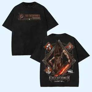 The Executioner Pyramid Head Silent Hill Vintage Graphic Streetwear Oversized Cotton T-shirt, Menswear Dark Gaming Retro Crewneck Tee Unisex Sweatshirt Hoodie Dead by Daylight Fan Apparel