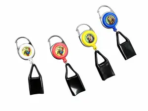 Retractable Original Lighter Holder Assorted Color with Durable Retractable Design and Assorted Color Options