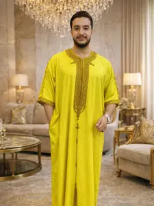 Elegant Men's Moroccan Djellaba & Kaftan - Perfect for Weddings - Wedding Jabador - Kaftan for Men - Traditional Wedding Attire - dress