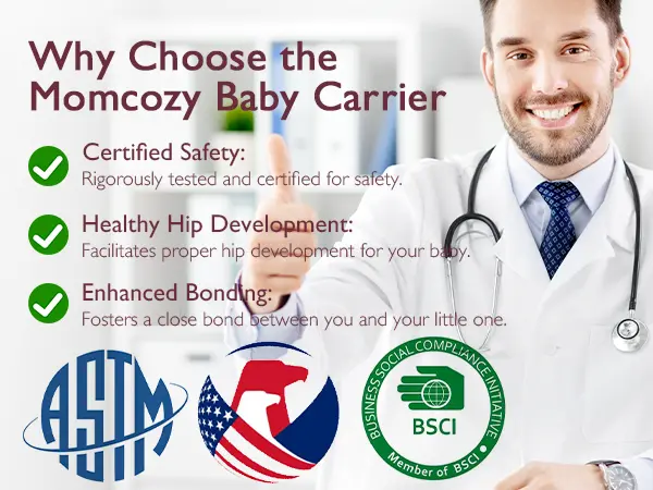 Product Introduction of Momcozy Hip Seat Baby Carrier, Adjustable Ergonomic Carrier with Various Pockets for Newborns & Toddlers up to 45lbs Portable Mother Mom Gift Convenient Travel Gifts wild  bird back baby baby carriers Ergonomic Baby Carrier with Hip Seat 29