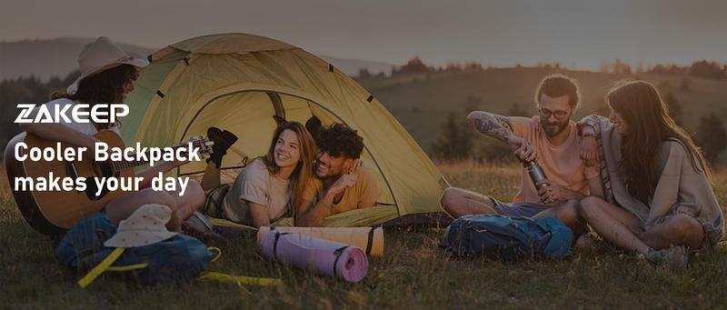 Cooler Backpack, 36 Cans Multifunctional Leakproof Cooler Backpack with Padded Top Handle, Mesh Pocket for Camping BBQ Lunch Picnic Hiking Fishing,Waterproof Ice Box Thermal Bag Insulated Travel