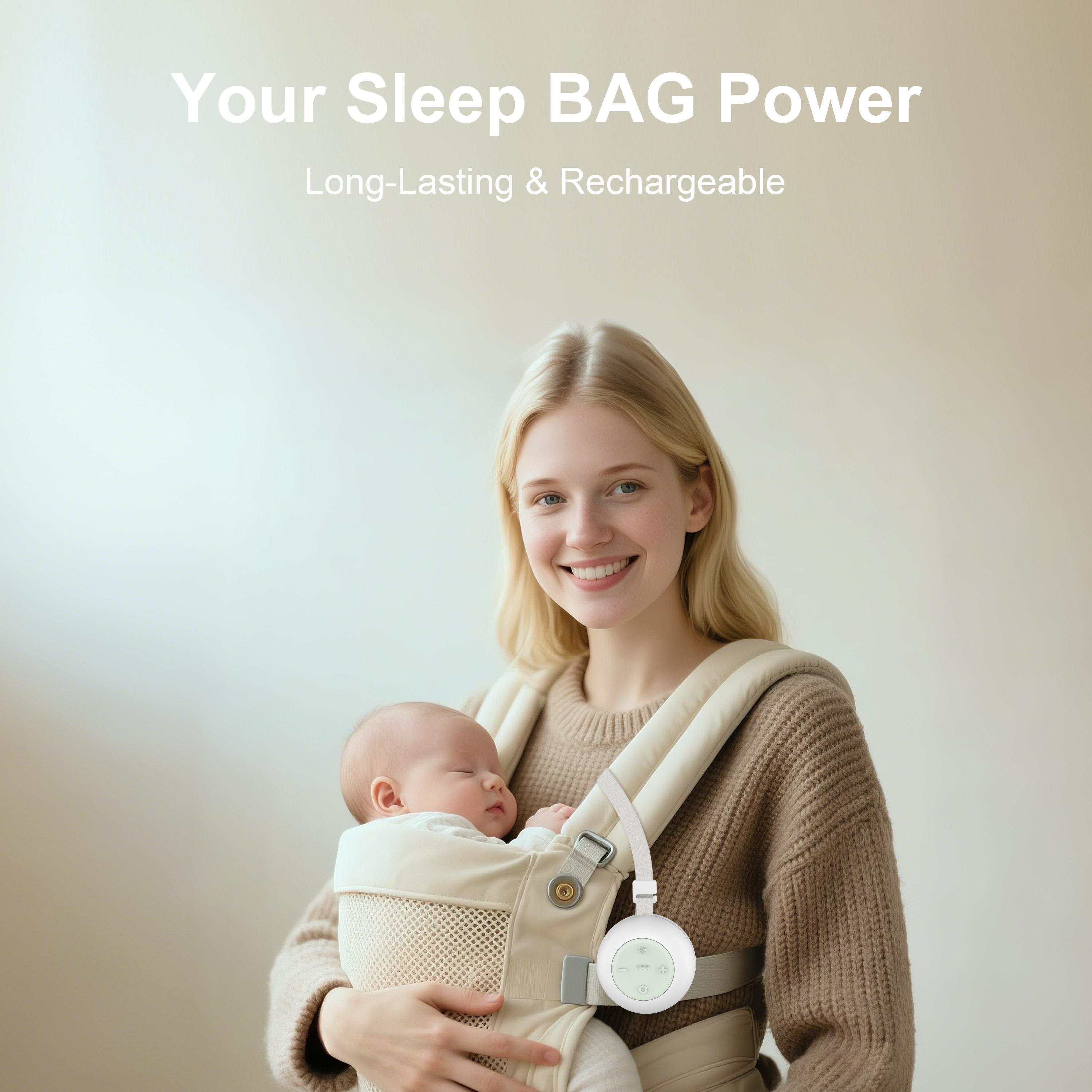 Portable Sound Machine for Baby Kids Adults, USB Rechargeable White Noise Machine with Timer Function,18 Smooth Sounds, 256-Color Changing Mood Light, Memory Function, Sound Therapy for Home, Travel