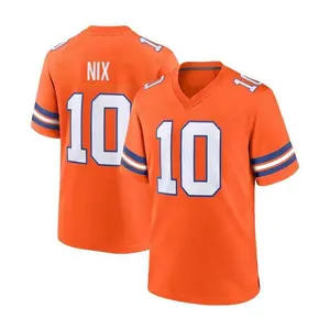Football Jersey #10 White, Balck, Orange - Football Jersey - Sports Apparel for Fans