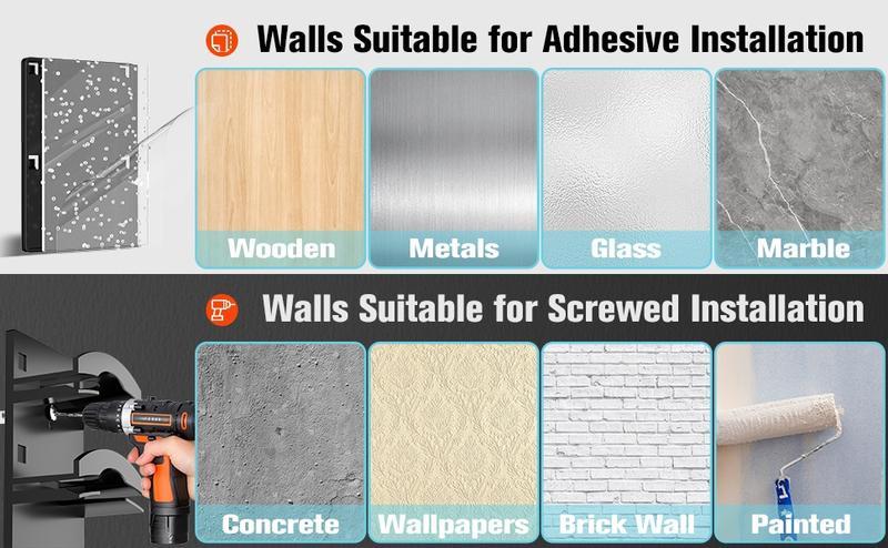 2-Pack Wall-Mounted Hat Organizer | Baseball Cap Rack (Black), Adhesive valentine's gift for bf，Mount, Stable Structure, Holds 20 Hats, Easy Access & Installation, Hanging Display for Closet, Door & Bedroom，