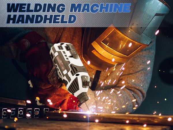 Saker Portable Welding Machine- 110-Volt Portable Welding Machine, Handheld Type, Using IGBT Converter, Capable of Achieving 5 Current Adjustments, Portable Arc Welding Gun, Suitable for 3/32 Inch Steel Bars, Equipped with Welding Rods