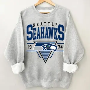 Seahawks Vintage Football Sweatshirt, Retro Crewneck Fan Shirt, Game Day Apparel, Football Fan Gifts, Menswear & Womenswear