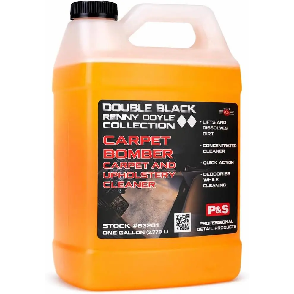 P & S PROFESSIONAL DETAIL PRODUCTS Carpet Bomber 1 Gal Car Detailing Products, Fabric Cleaner, Citrus-Based Upholstery Cleaner, Grease/Dirt/Odor Remover, Highly Dilutable, Safe for Engines & Wheel Wells, Single Bottle