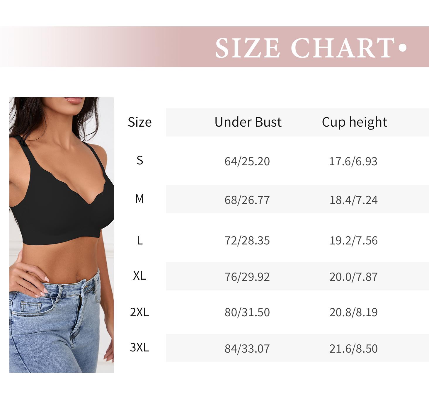 Women's Black Jelly Bra No Underwire T-Shirt Bra Seamless Comfortable Soft Wireless Basic Bridal One Piece Minimalist Everyday Wear with Adjustable Straps Vneck Breathable bra fits women Slight-Push-Up