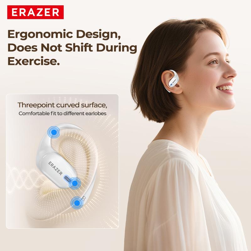 ERAZER XP18 Powerbank Earbuds,Can Charge Phones,Wireless Bluetooth Headphones, Bluetooth 6.0, OWS Earphones , Sports Headphones, High Sound Quality Headphone, Daily Waterproof Wear Comfortable for Daily Calls Compatible with Android/IOS