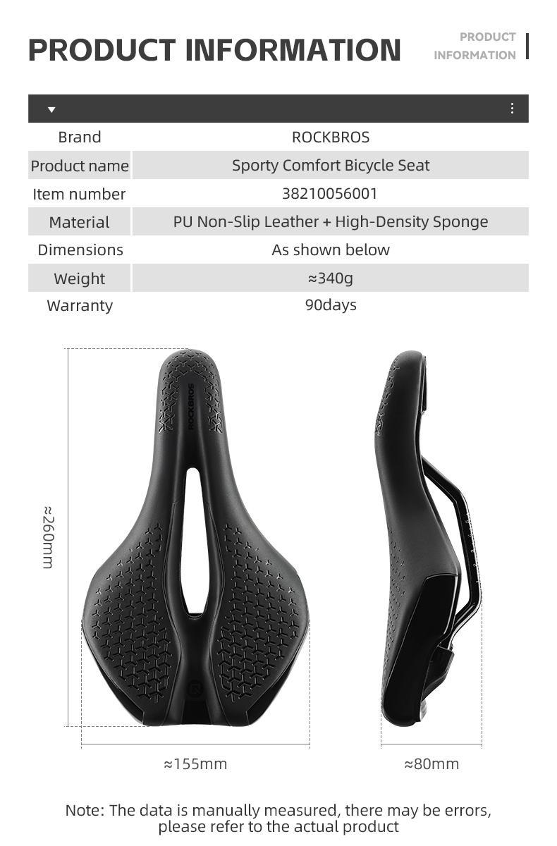 ROCKBROS Bike Saddle MTB Road Bike Seat Cushion Comfortable Hollow Riding Bicycle Accessories