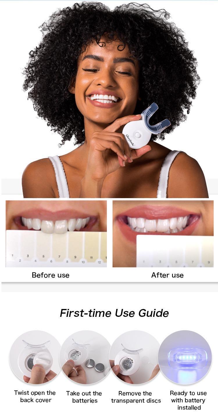 【GlorySmile】 Teeth Whitening Kits and LED Light w/22% Oral