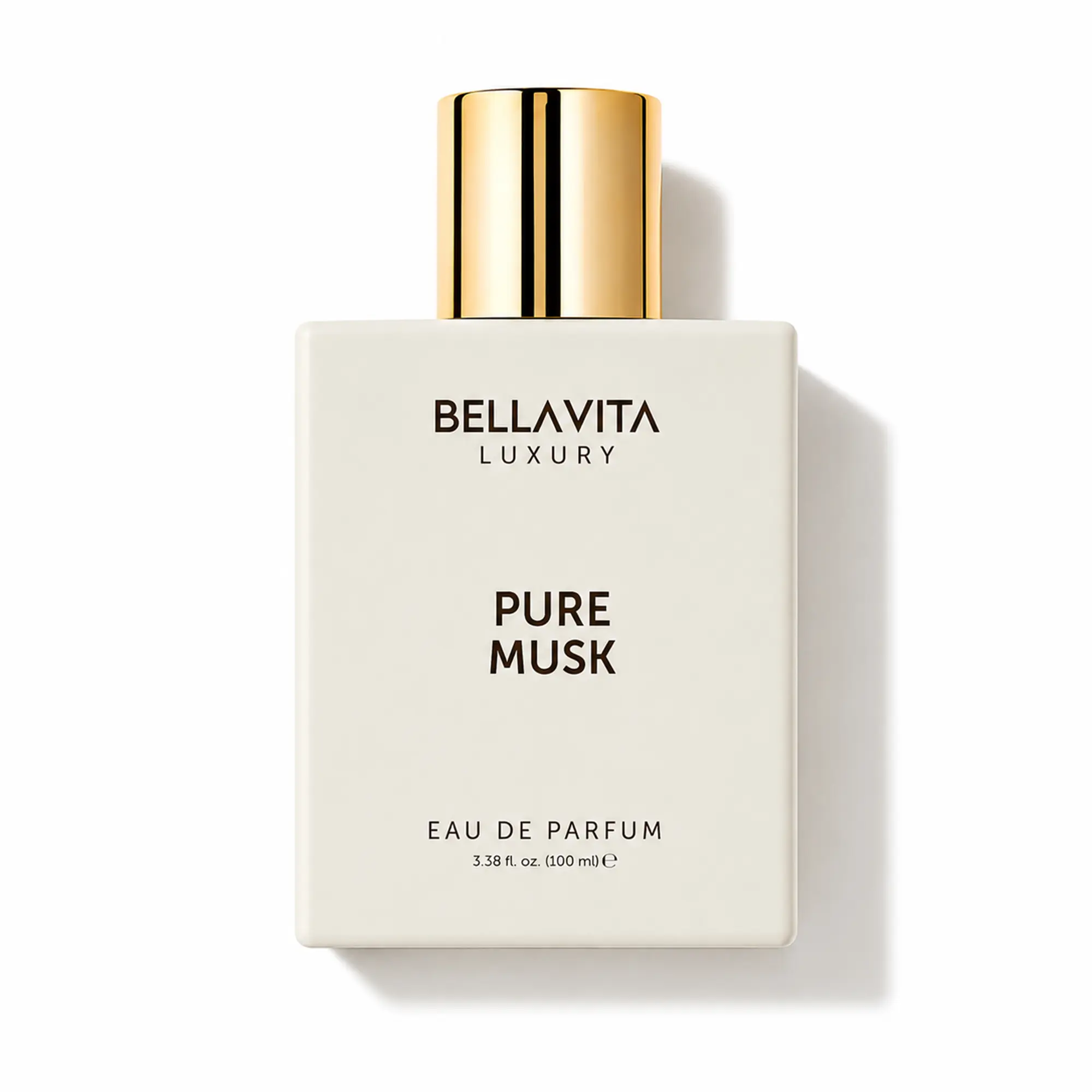 BellaVita Luxury’s Pure Musk | Perfume for Men & Women | Lily of the Valley, Sandalwood and Tonka | EDP | Woody, Floral & Long-lasting | 3.38 Fl.oz