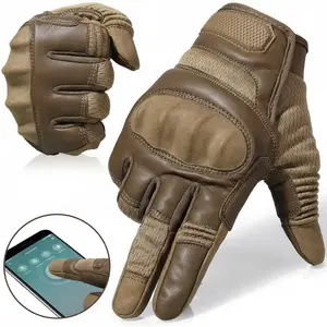 Men's Tactical Motorcycle Gloves - Ultimate Protection & Touchscreen Capability for Outdoor Sports, Climbing, Hunting, and More