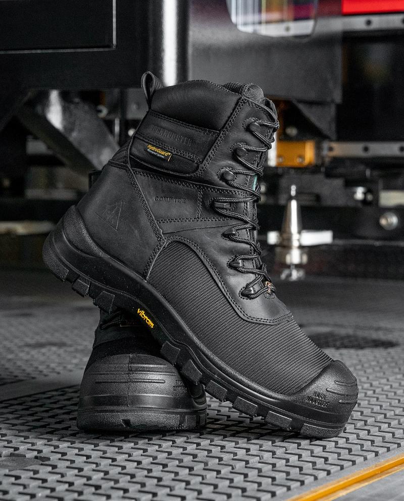 ROCKROOSTER Cut-Resistant Work Boots for Men Composite Toe Oiled Crazy Horse Leather Vibram Outsole CSA Approved Safety Shoes - Worker