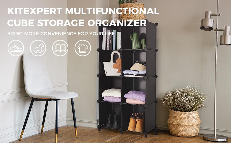 Kitexpert Shoe Storage Boxes(12 Pack), Easy-to-Install Sneaker Container, Stackable Shoe Rack, DIY Shoe Container, Sneaker Head