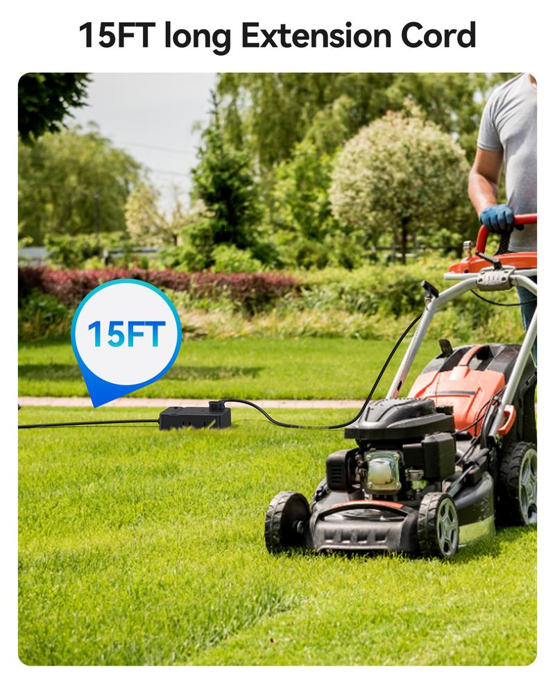 Surge Protector Power Strip, Outlet Extender with 8 Outlets 4 USB Ports (2 USB C), Overload Protection, Long Extension Cord with Multiple Outlets for Indoor, Home, Office-SP1