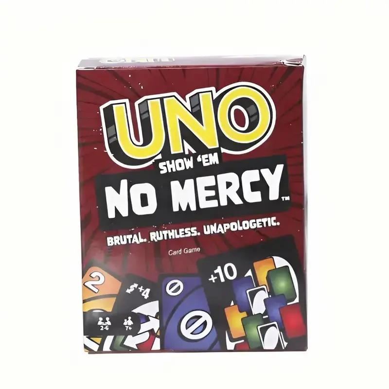 Mattel UNO No Mercy Plus Option 210 Cards – 2026 Viral Strategy Game. Lightweight Travel Pack with Harsher Penalties. Funny Multiplayer Card Game for Family & Friends