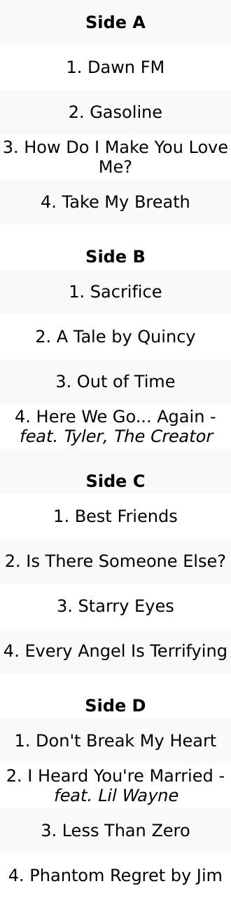 Dawn FM (2 Lp) Vinyl