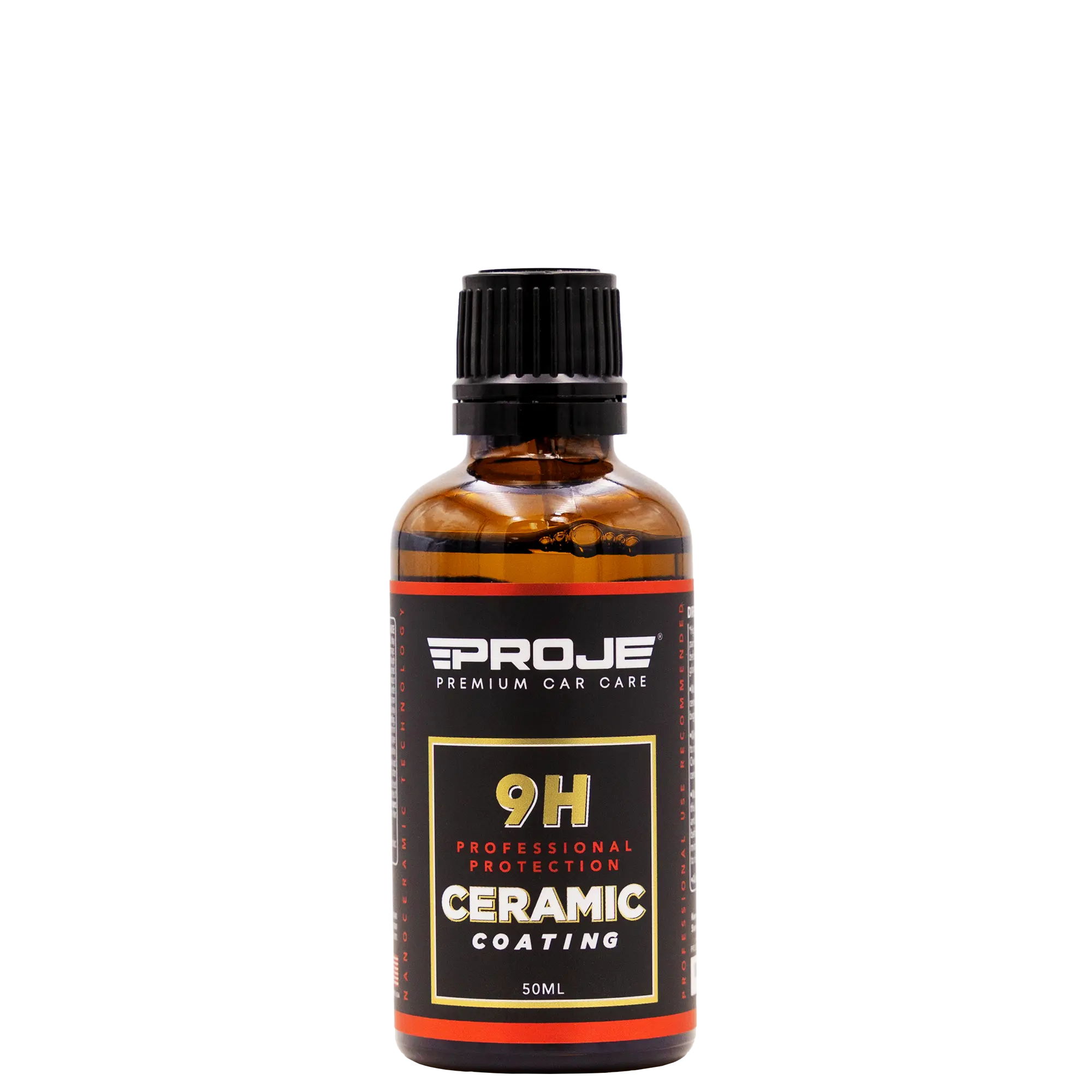 Proje Premium 9H 5-Year Car Ceramic Coating, 50ml, Intense Hydrophobic Water Beading, High-Quality Finish for Paint, Metal, Glass & Alloy Wheels Protection