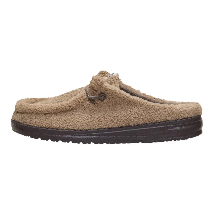 HEYDUDE Wendy Slip Sherpa Women's Slip-On Shoes - Soft Foam Footwear, Elastic Laces, Comfortable Walking Shoes
