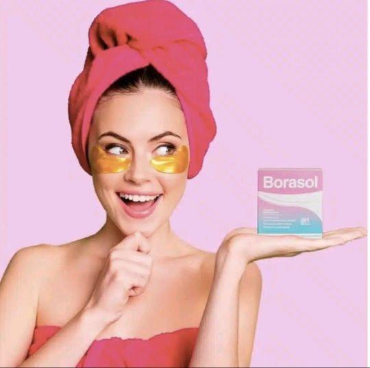 Borasol femine wash anti-bacterial powder for intimate hygiene with soda and sulfate of aluminum daily cleaning Cleansing