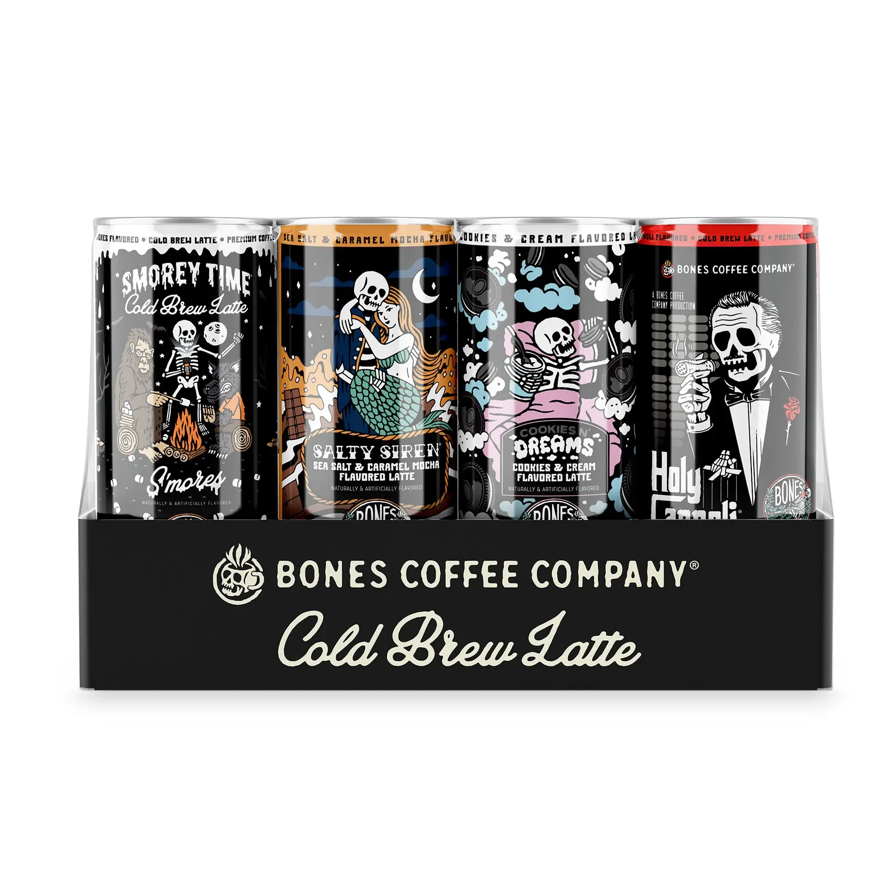 Bones Coffee Company | Latte Lineup Variety Pack 3.0 12 Pack Ready to Drink Cold Brew Latte Bones Coffee Company | Latte Lineup Variety Pack 3.0 12 Pack Ready to Drink Cold Brew Latte