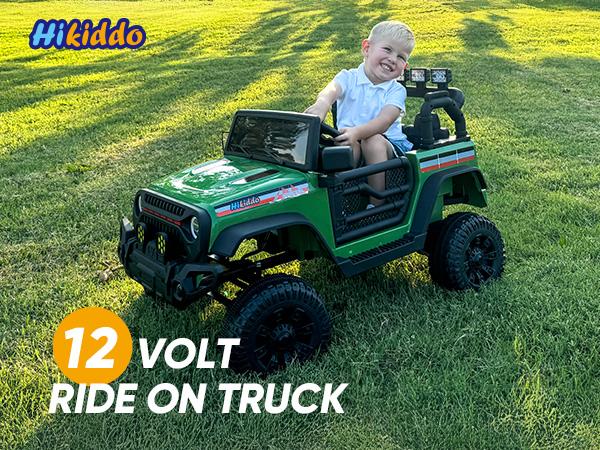 12V 4WD/2WD Kids Ride on Truck Car Electric Jeep with Remote Control & Lights for Boys Girls