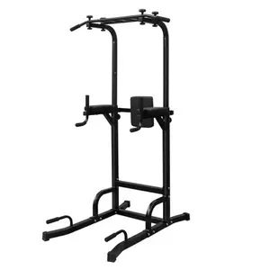 Pull-up bar - Strength tower - Overhead pull-up training machine - Comprehensive training frame - Assistance training area - An area for push-ups used for strength training, suitable for home gym use. dip station