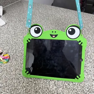 Cute Frog Tablet Case for Kids, Soft Silicone Protective Cover, 360° Rotating Stand, Cartoon Design, Compatible with iPad 7th-10th & Air 11-Inch, Tablet Accessories