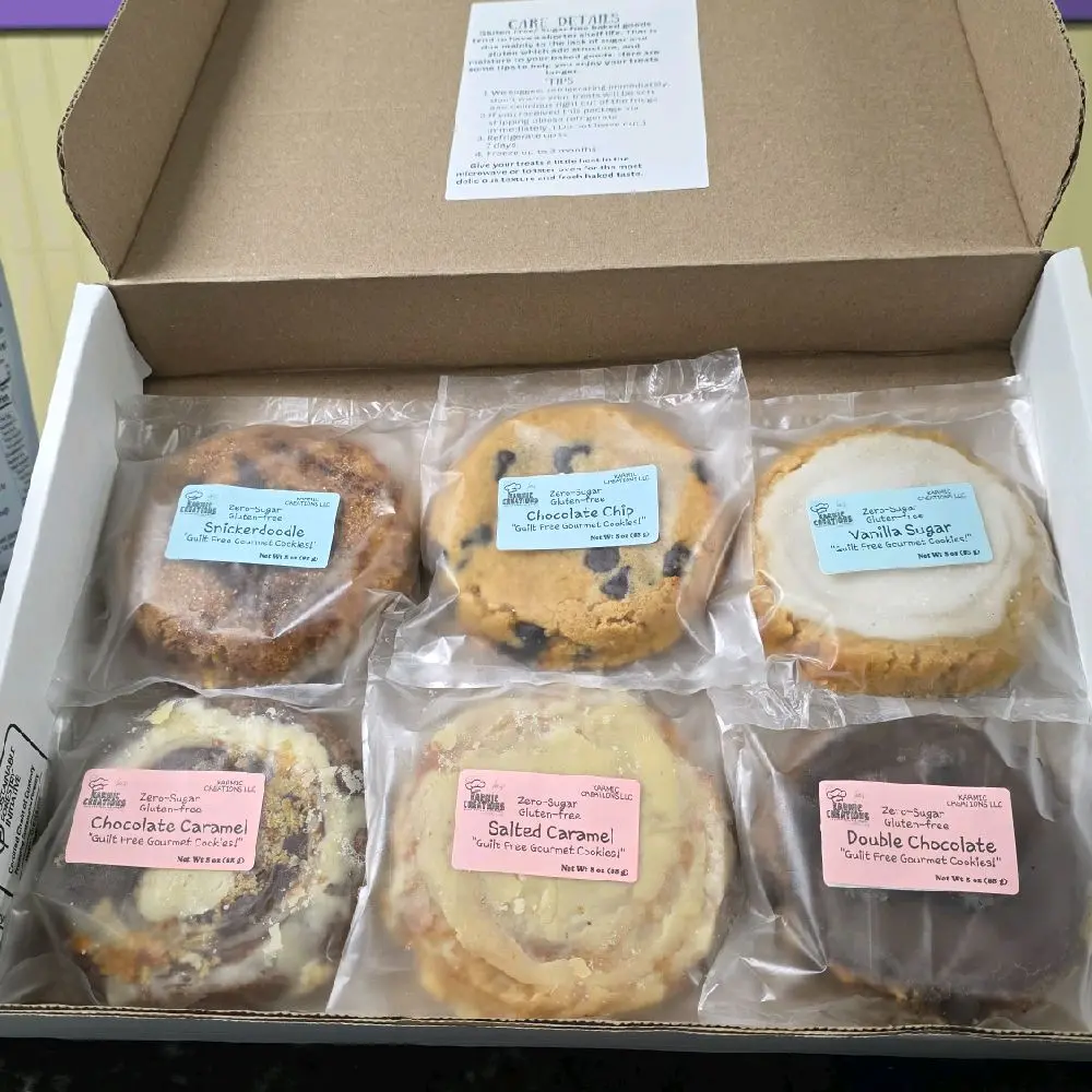 Zero-sugar, Low Carb, Gluten-Free, Fresh Baked Cookies