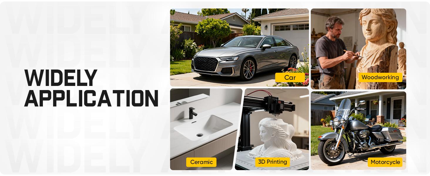 Fanttik P10 Pro Mini Car Buffer Polisher, 4000mAh Cordless Rotary Car Polisher Waxer, 2 Inch/3 Inch, 3 Variable Speed 300-950 RPM Car Detailing Kit for Polishing, Sanding, Waxing and Cleaning