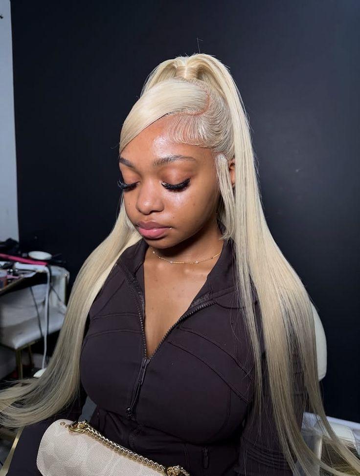 Tuneful 180% Density 613 Blonde HD Transparent 13x6 Lace Frontal Hair Wigs For Women Hot Red Straight 40 Inch Pre Plucked 613 Lace Front Hair Wigs P4/27 Hair Wig Neon Red Color