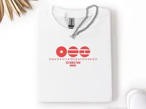 World Tour 2026 Arirang Shirt – K-Pop Tour Dates Back Print, Hangul Band Members Design, ARMY Fan Inspired | Unisex T-Shirt, Sweatshirt & Hoodie