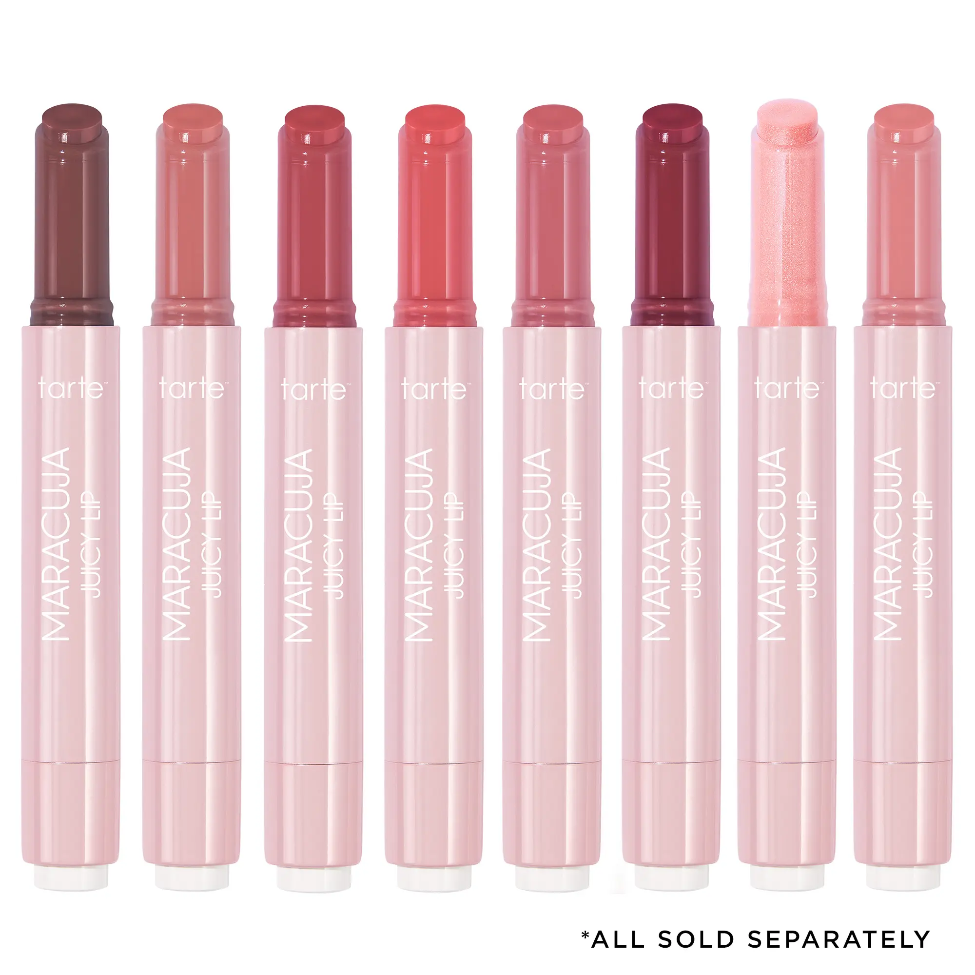 tarte maracuja juicy lip balm - buildable coverage & a glossy balm finish
