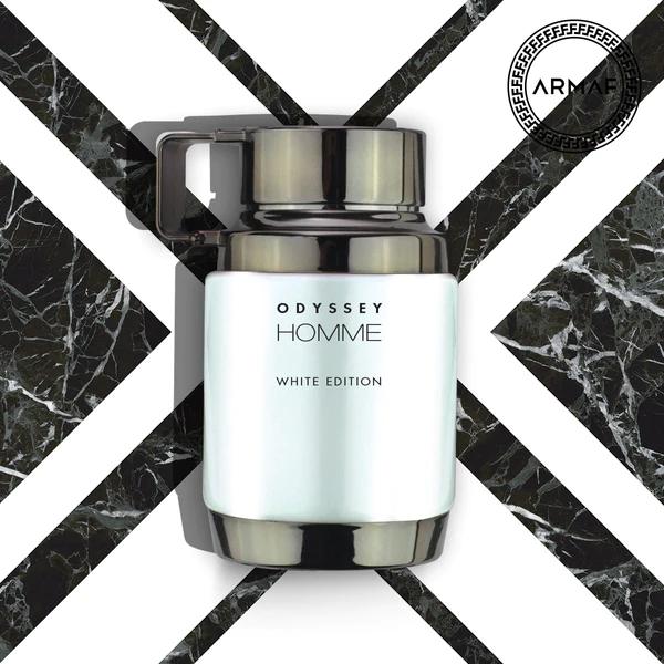 Armaf Odyssey Homme White Eau de Parfum Spray for Men 3.4 oz / 6.8 Oz - Captivating Amber Fragrance