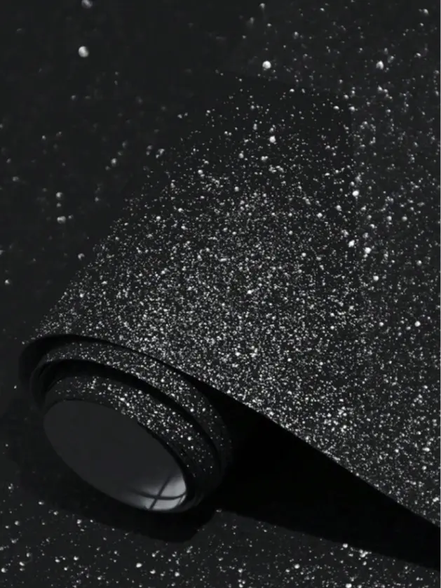 Glitter Peel and Stick Wallpaper – Sparkle Contact Paper for Bedroom Walls, Cabinets, Drawers, Vanity & Furniture DIY Decor