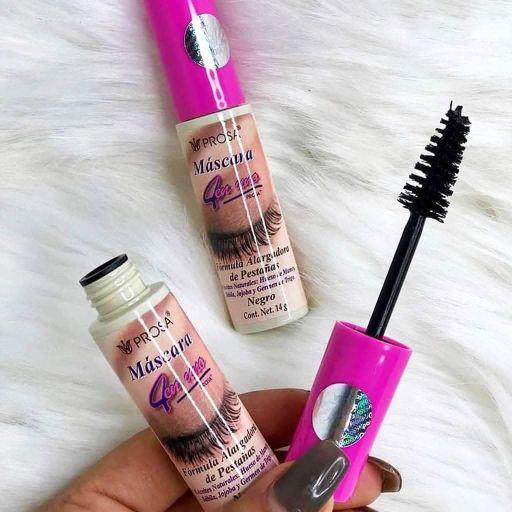 Prosa Mascara- Choice one of the 10 Rimel prosa- Maxi-Volumen Micro-Fibras-Professional Silicon, Silicone Café Waterproof 4-in-1 Oils Natural  Eyelash Weather Resistant Cosmetic Makeup Flawless