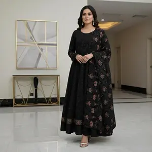 Long Gown Style Pakistani Factory Stitched Suits