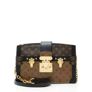 Pre-owned Louis Vuitton Leather Clutches & Wristlets Reverse Monogram Trunk Clutch