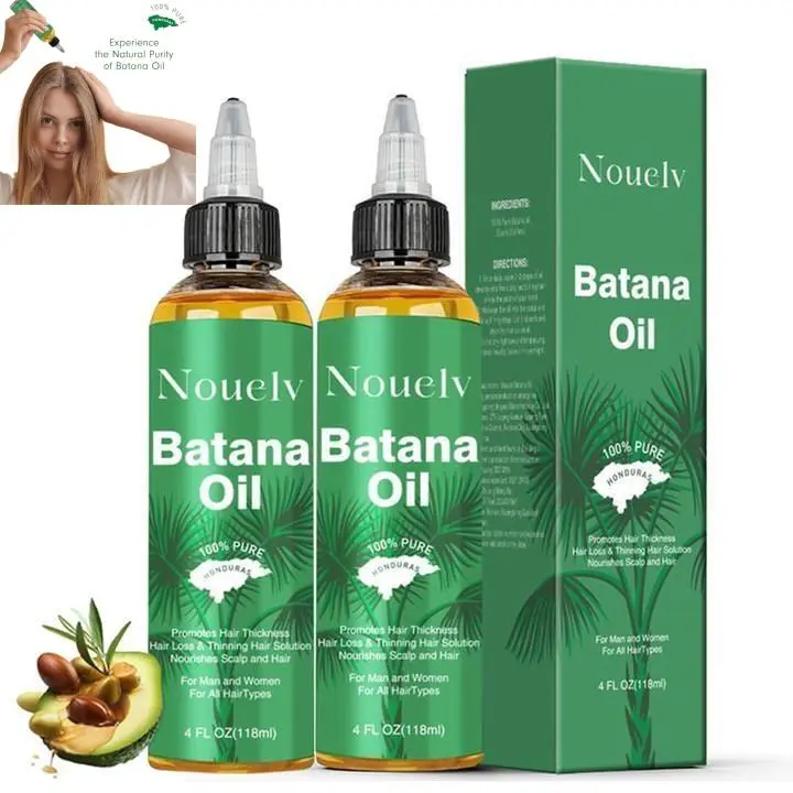 100% Pure Raw Batana Oil - Unisex Adults' Hair Growth Product, Gentle Pure & Natural Oil-Based Alcohol-Free Ammonia-Free Haircare, Nourishes to Smooth Frizz & Split Ends, Enhances Shine & Volume (No Added Fillers)