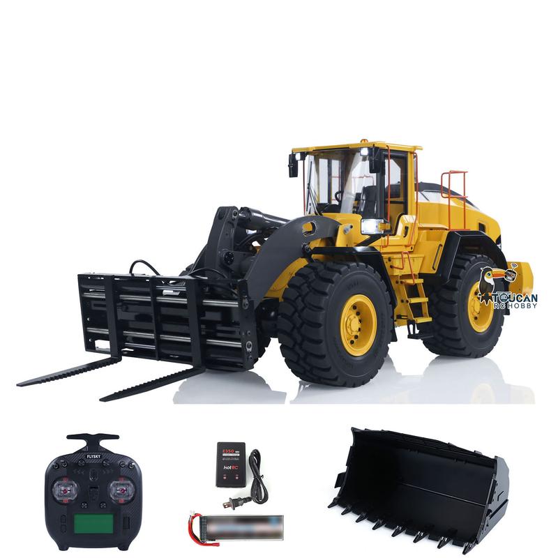 MTRC 1/14 RC Hydraulic Loader E260L RTR Model Metal Radio Control Heavy Machine Car Construction Vehicles ST8 Radio Battery