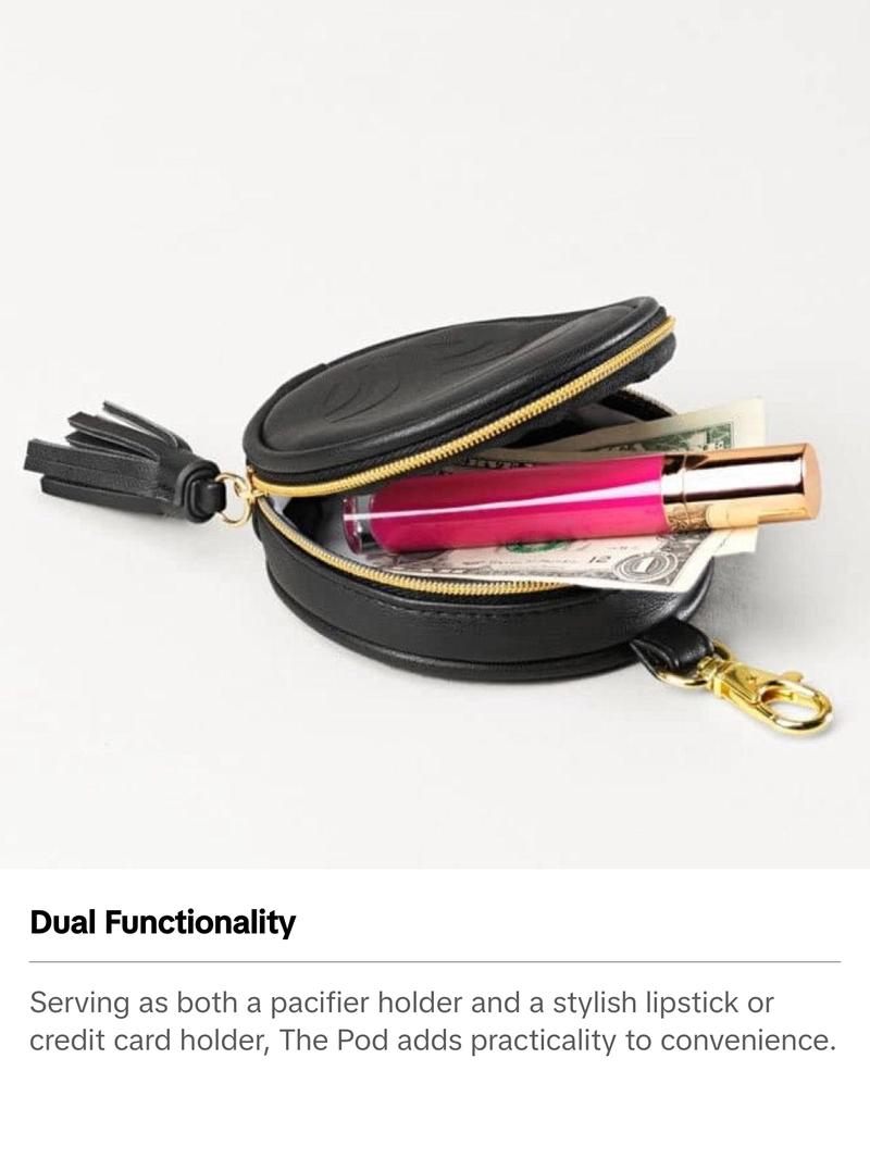 Tushbaby Pod- Portable Pacifier Case, Doubles as Coin Purse