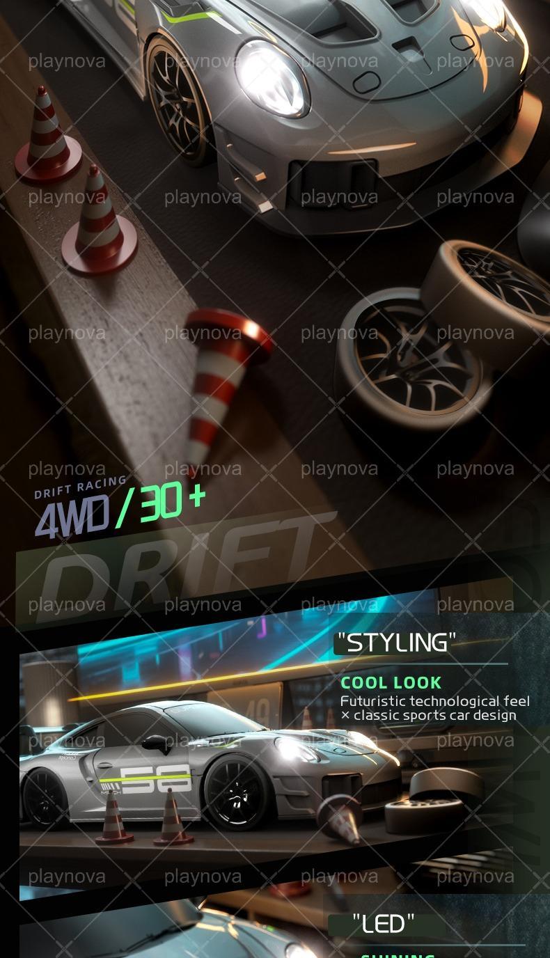 1:24 Scale PORSCHE 911 GT2 RS Remote Control Car, Valentine Gift and Party, RC Car perfect gift for Kids & Adults Christmas Gift Halloween Gift