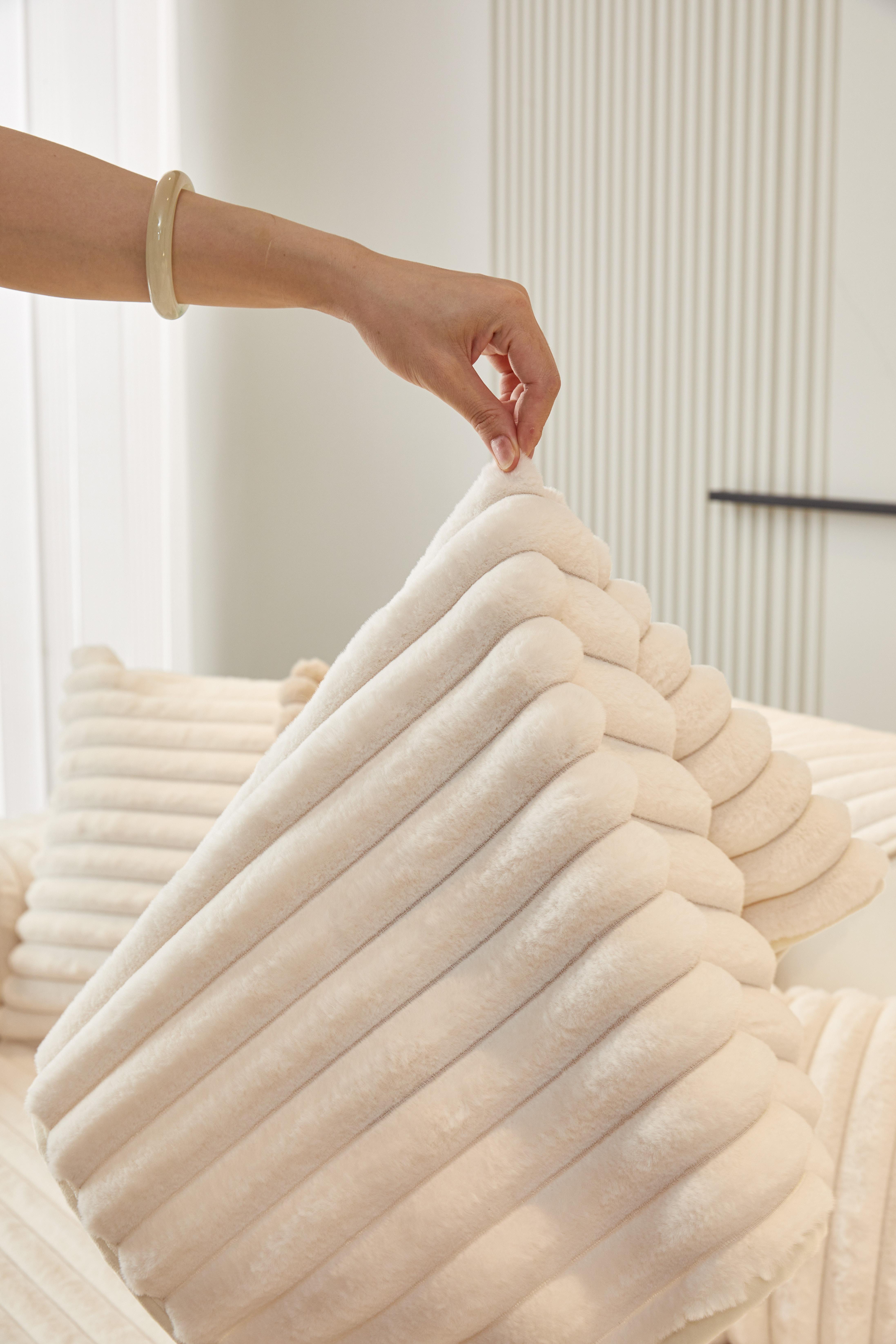 【SlumberHome】Pure Color Sofa Cover, Anti-Slip Sofa Protector, Soft Comfortable Sofa Pillow Case, Decorative Room Accessory for Living Room, Reusable Home Furniture Protection Durable Cushions couch cover for sofa