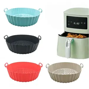 Air Fryer Silicone Liners Silicone Pot Reusable Silicone Liners Food Safe Non Stick Basket Accesso